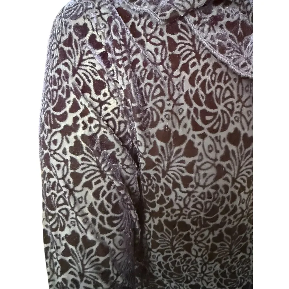 Anthropologie Blue Velvet Ruched Maxi Dress Size Med Ruffle Bodycon Formal - Picture 15 of 15